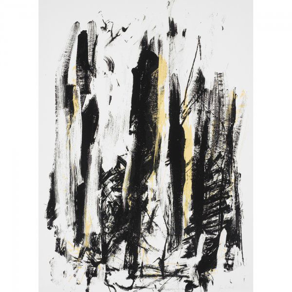 Joan Mitchell 1925-1992 untitled: Joan Mitchell 1925-1992 untitled lithograph on paper 30 h x 22 w inches Signed and numbered to lower edge '21/125 Joan Mitchell'. This work is number 21 from the edition of 125.