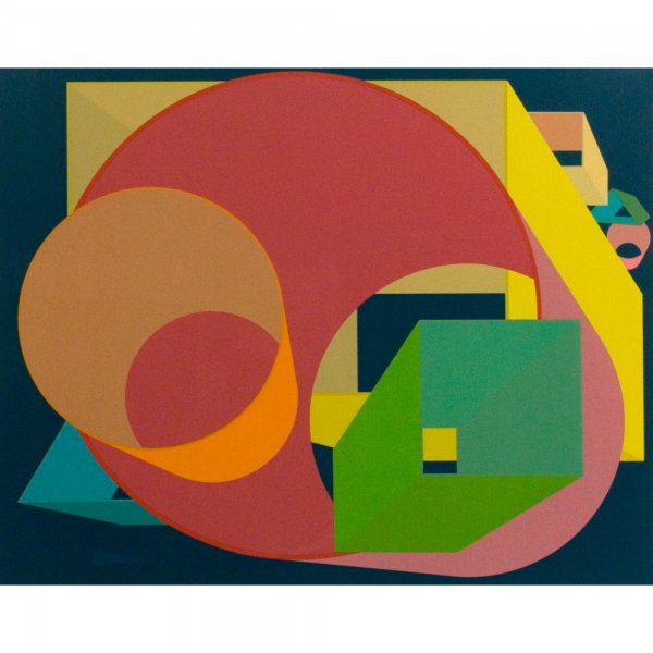 Al Held 1928-2005 Scholes I: Al Held 1928-2005 Scholes I screenprint on Arches paper 29 h x 34 w inches Signed and numbered to lower right 'Al Held 47/80'. This work is number 47 from the edition of 80 published by John Szoke Edi