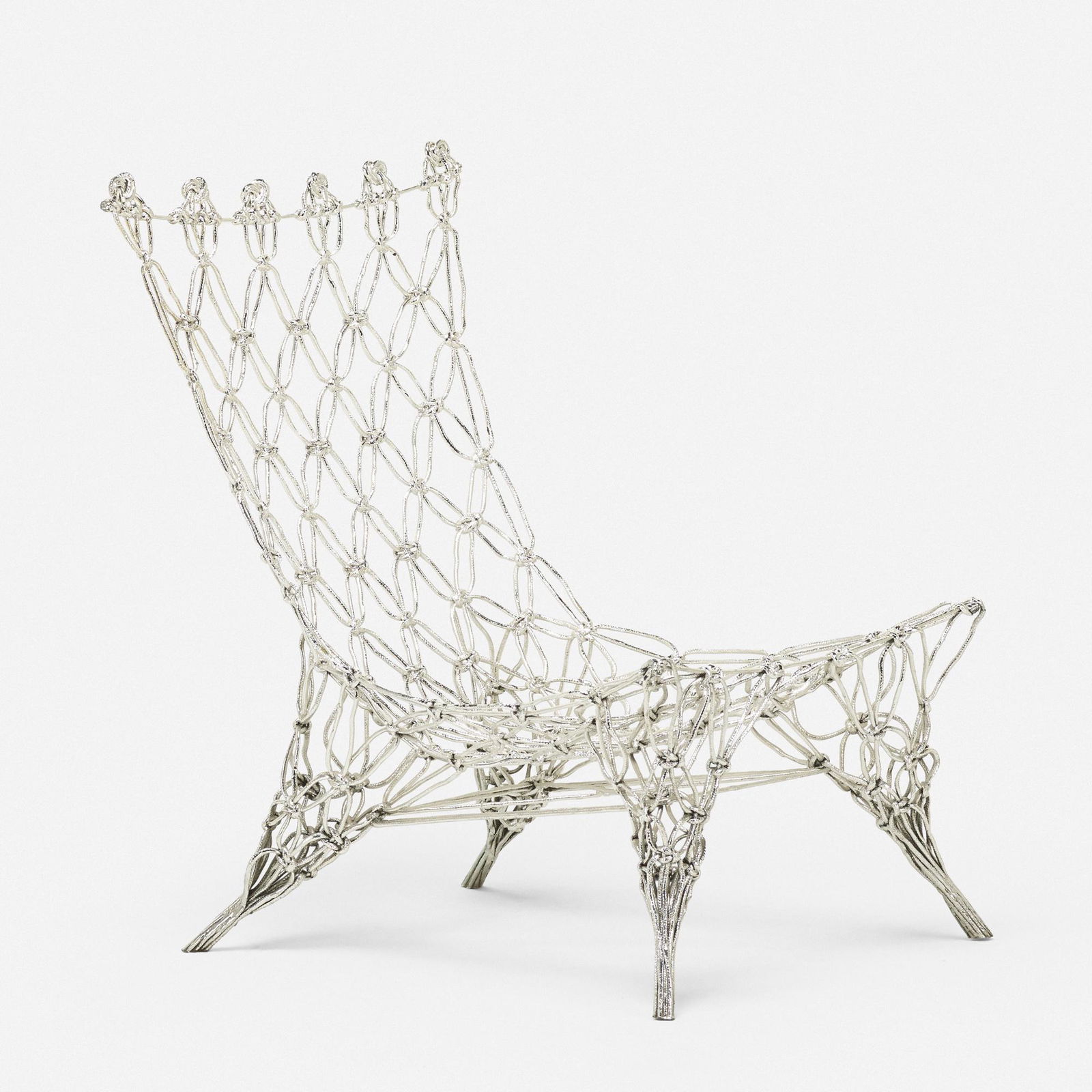 Marcel Wanders, Limited Edition Knotted chair: Marcel Wanders Limited Edition Knotted chair CappelliniItaly 1996carbon and aramid fibers, epoxy resin28.5 h × 20.75 w × 24 d in (72 × 53 × 61 cm) This Knotted