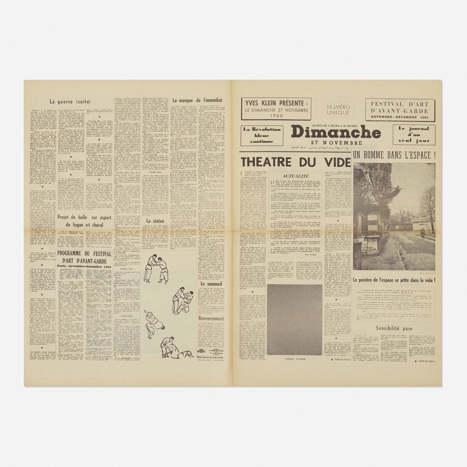 Yves Klein, Le Dimanche 27 Novembre 1960 (1 of 2)