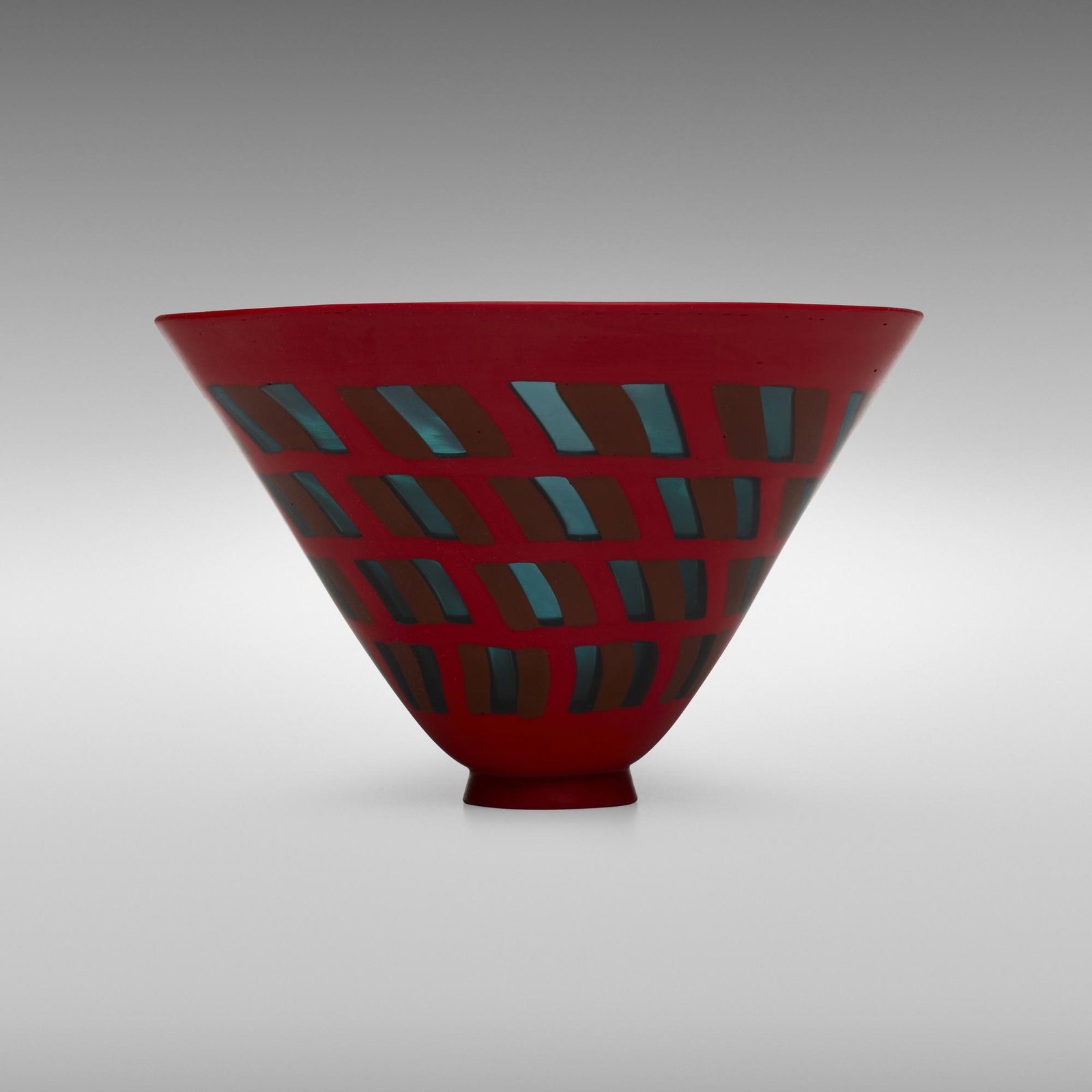 Yoichi Ohira, Finestre vase: Yoichi Ohira Finestre vase Italy, 1997internally decorated and wheel-carved glass8.25 dia × 5 h in (21 × 13 cm) This unique work was executed with Maestro Livio Serena. Incised signat