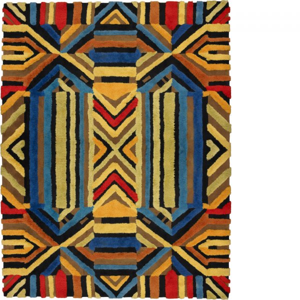 Edward Fields carpet: Edward Fields carpet Edward Fields, Inc. USA, 1967 hand-woven wool 126 w x 185 l inches Signed with stamped manufacturer's mark to reverse: [Edward Fields Inc. 100% Woven Wool Copyright 1967].