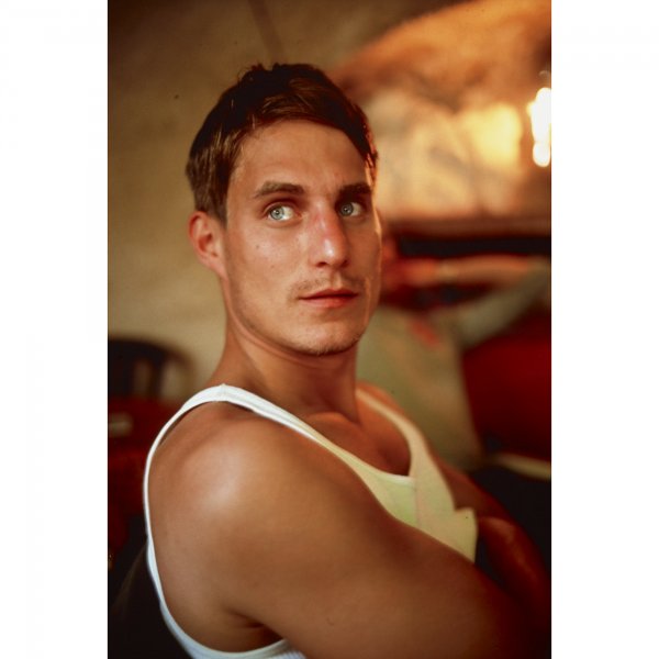 Nan Goldin Clemens at lunch at Cafe de Sade: Nan Goldin Clemens at lunch at Cafe de Sade, Lacoste, France USA, 1999 C-type color print 14 h x 11 w inches This work is from the edition of 500 published by Whitechapel Gallery.