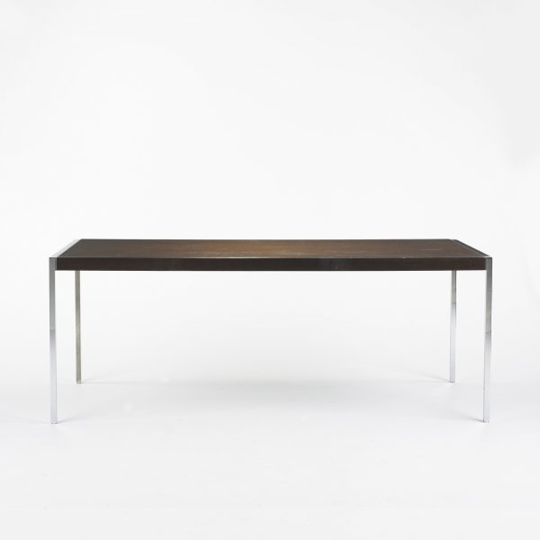 Richard Schultz dining table: Richard Schultz dining table Knoll International USA, c. 1965 rosewood, chrome-plated steel 76 w x 36 d x 29 h inches
