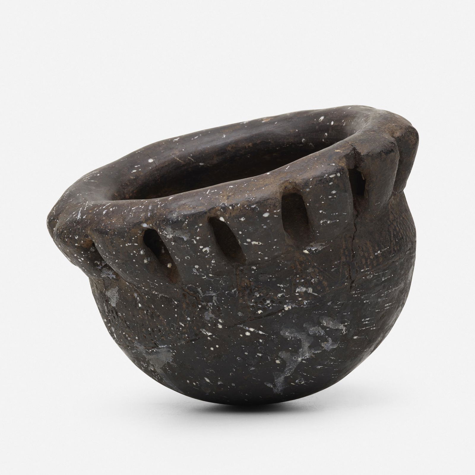 Cameroon Grasslands, Vessel: Cameroon Grasslands Vessel 20th centuryearthenware4.25 h × 6.5 dia in (11 × 17 cm) Provenance: Collection of Robert Wilson | Phillips, de Pury & Company, New York,