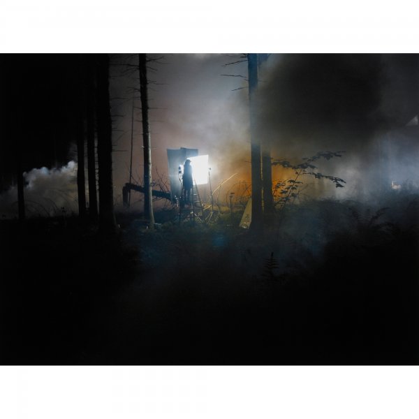 Gregory Crewdson Production Still: Gregory Crewdson Production Still (Man in Woods #2) USA, 2003 digital chromogenic print 14 h x 18 w inches Signed and dated to lower right margin 'Gregory Crewdson 2005'. Numbered to verso '16/20'. Th