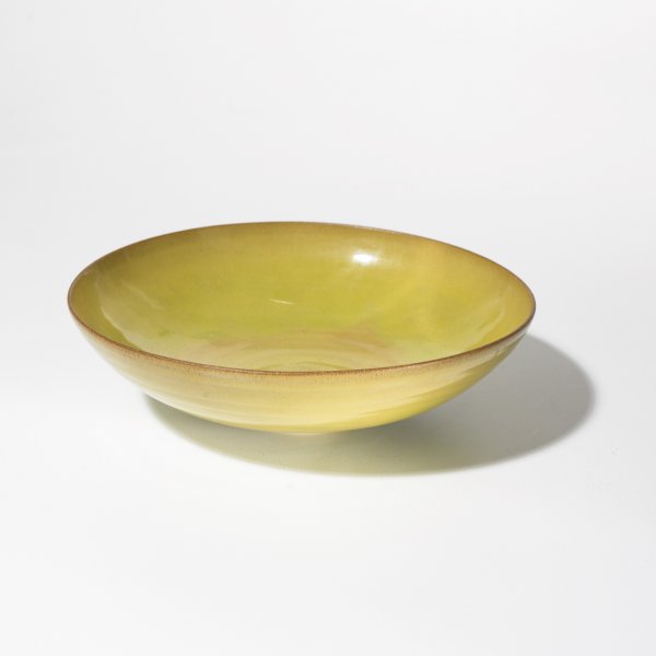 Otto and Gertrud Natzler bowl: Otto and Gertrud Natzler bowl USA, c. 1960 wheel-thrown and glazed earthenware 7.25 dia x 2 h inches Glazed signature to underside: [Natzler].