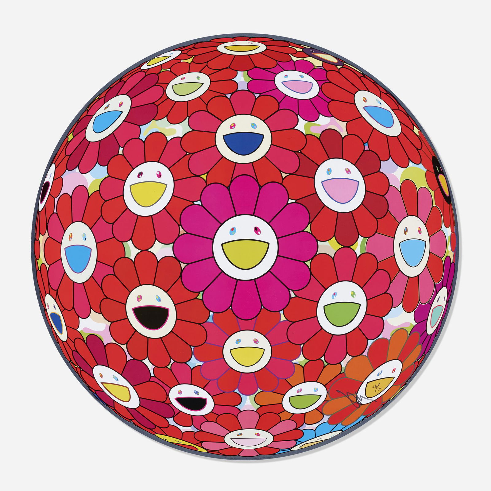 Takashi Murakami, Thinking Matter (Red) (1 of 2)
