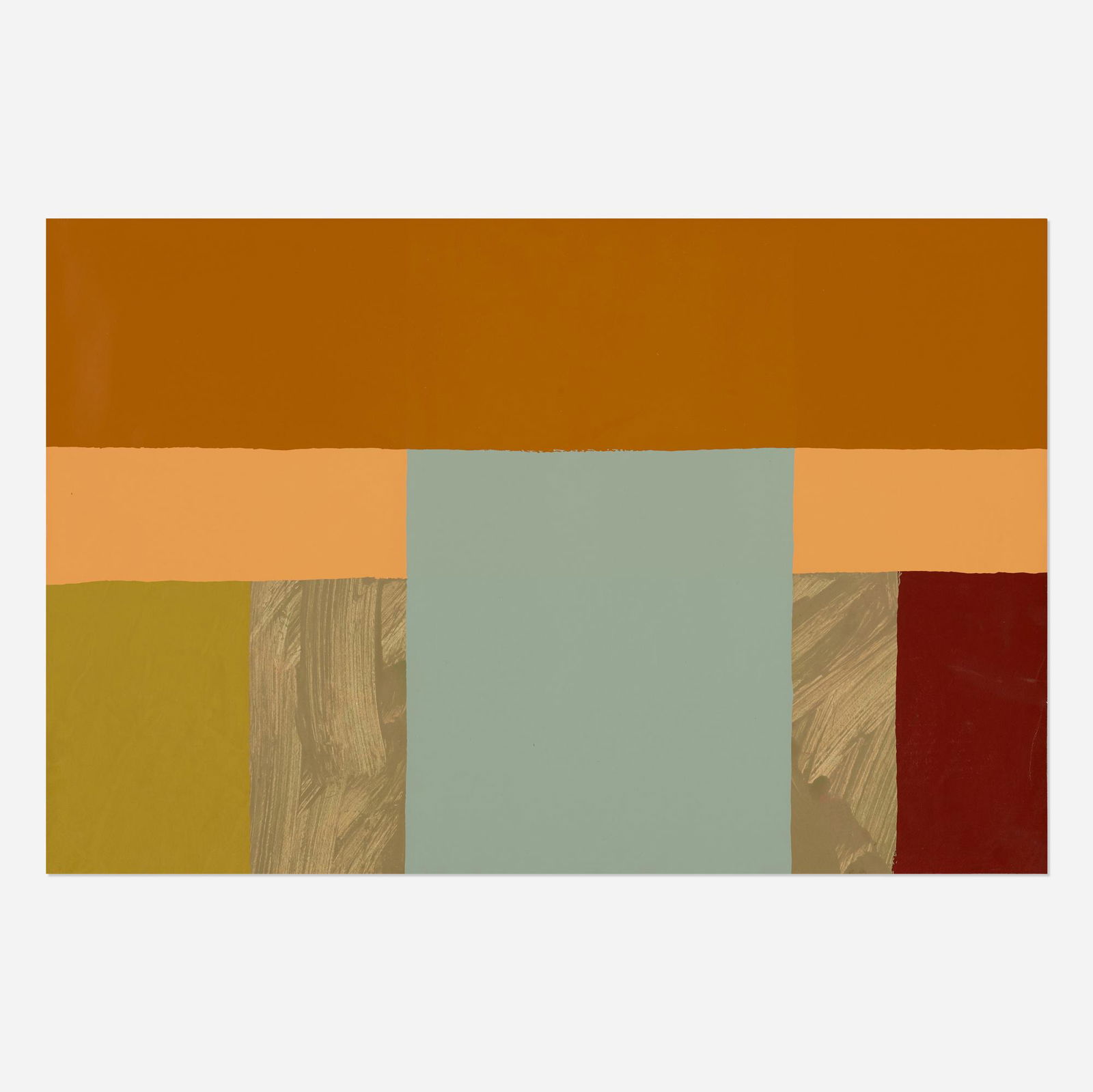 Dan Christensen, March Air: Dan Christensen March Air 1971lithograph in colors22.25 h × 33.75 w in (57 × 86 cm) Signed, titled, dated and numbered to verso 'Artist Proof March Air 1971 D Christensen'. This work