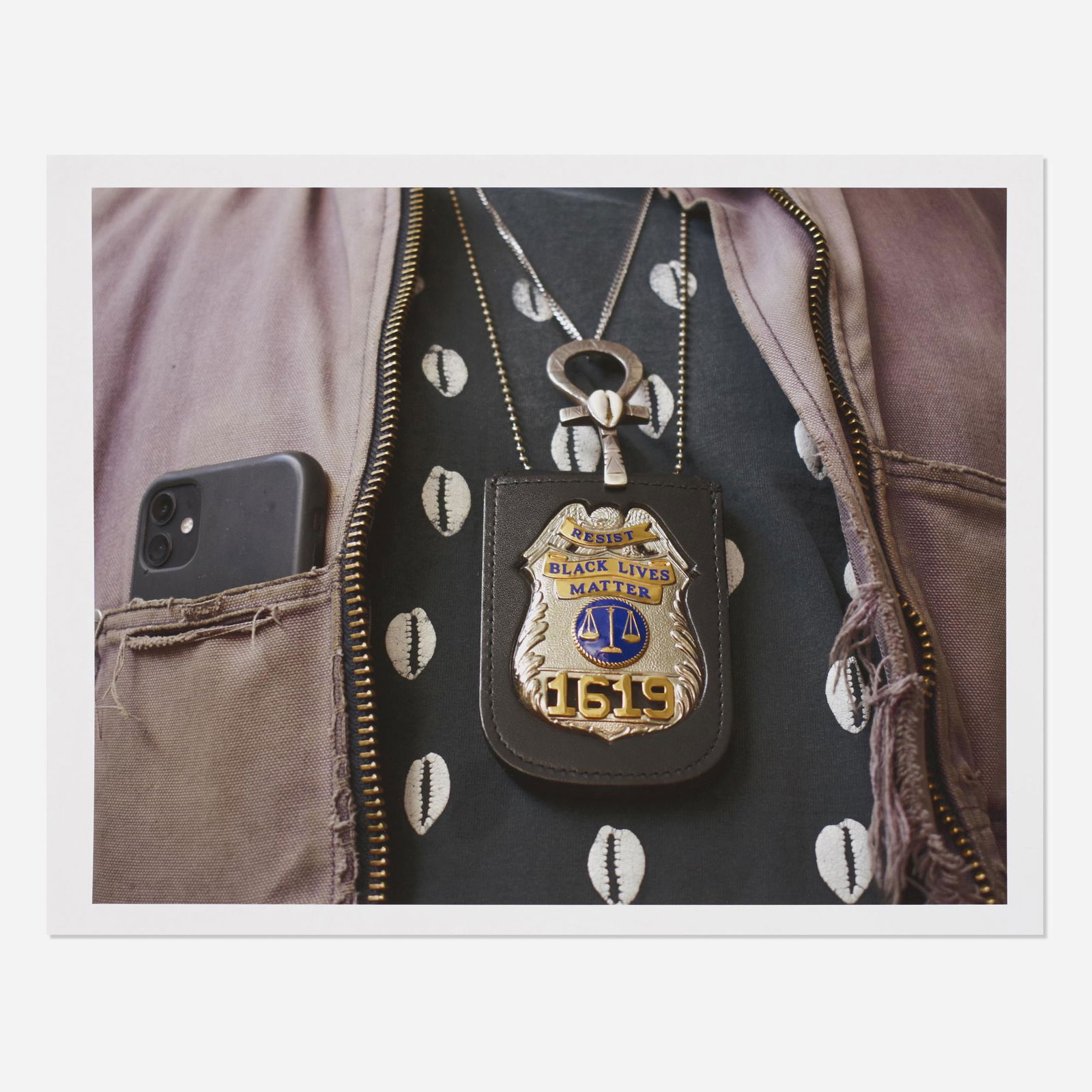 Nari Ward, American Precinct: Witness to Protect: Nari Ward American Precinct: Witness to Protect 2020c-print10.25 h × 12.75 w in (26 × 32 cm) Sheet measures: 11 h x 14 w inches Studio stamp to verso 'Nari Ward Studio P.5 for NOLA 2020'. Th