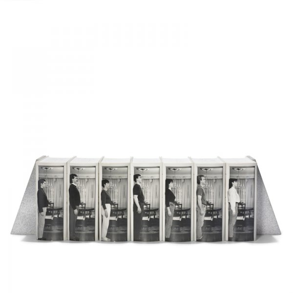 Micah Lexier untitled (Book Sculpture): Micah Lexier untitled (Book Sculpture) Canada, 1993 printed paper collage on bound books 30.5 w x 9.5 d x 11 h inches Exhibited: Book Sculptures and Other Works, 20 November - 23 December 1993, Jack S