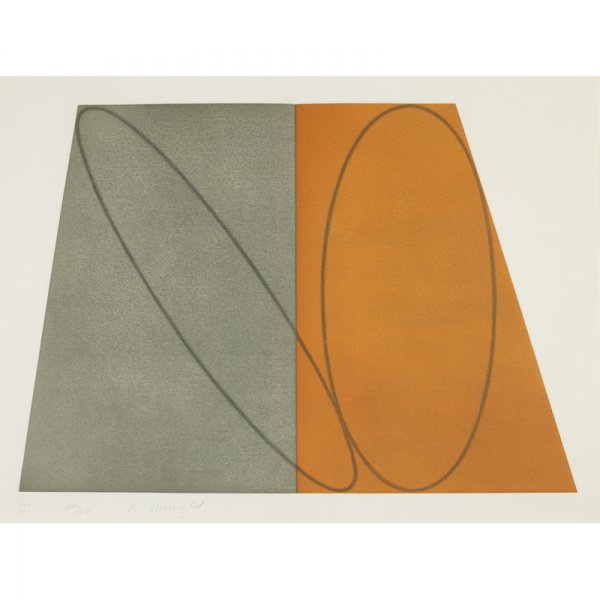 Robert Mangold Folded III: Robert Mangold Folded III (from Plane/Figure Series) USA, 1993 etching and aquatint on paper 22.5 h x 30 w inches Signed and numbered to lower left edge 'R. Mangold 24/60 III'. This work is