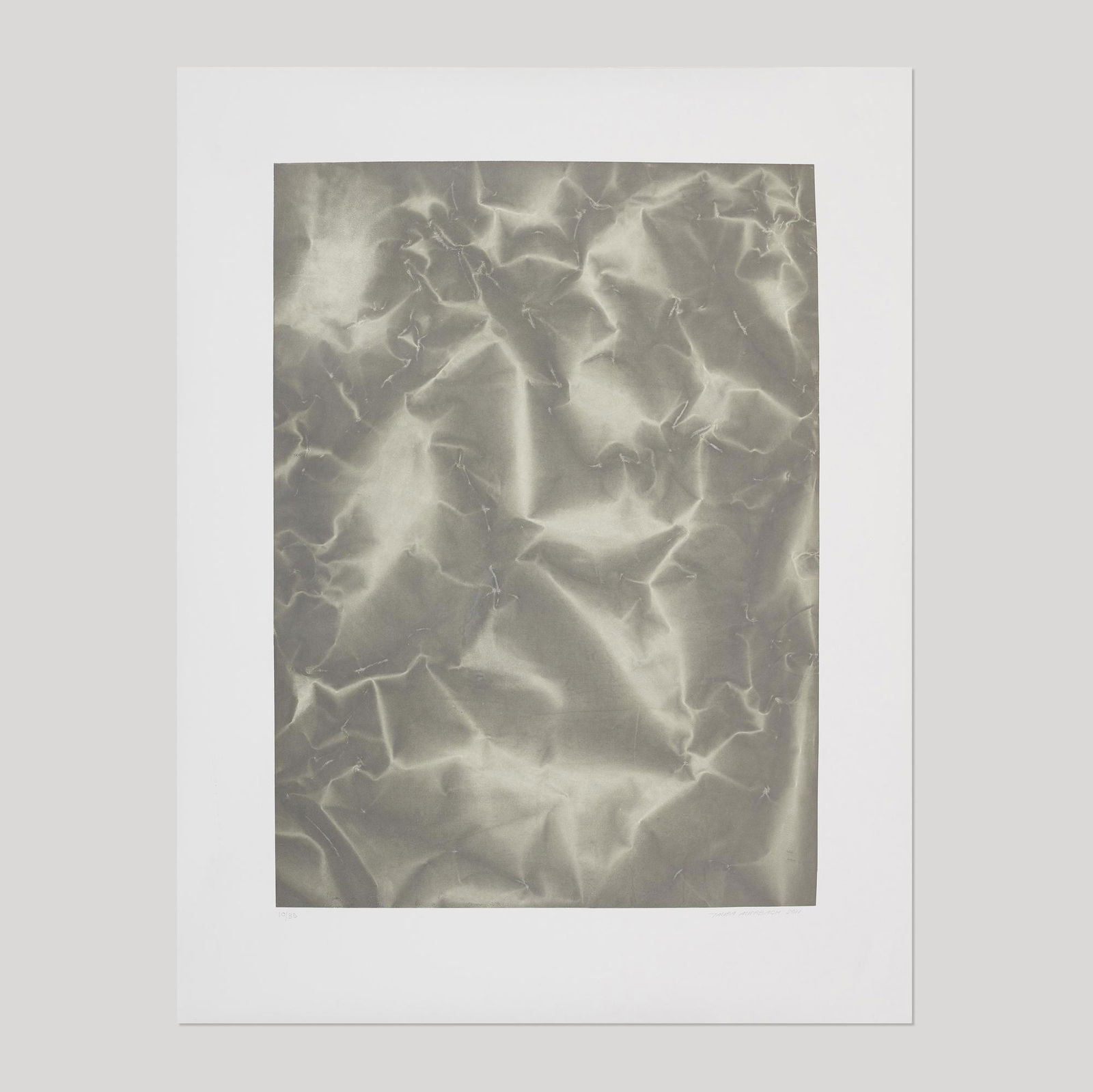 Tauba Auerbach, Plate Distortion II: Tauba Auerbach Plate Distortion II 2011etching with aquatint in colors34 h × 24.5 w in (86 × 62 cm) Sheet measures: 44 h x 33.45 w inches Signed, dated and numbered to lower edg