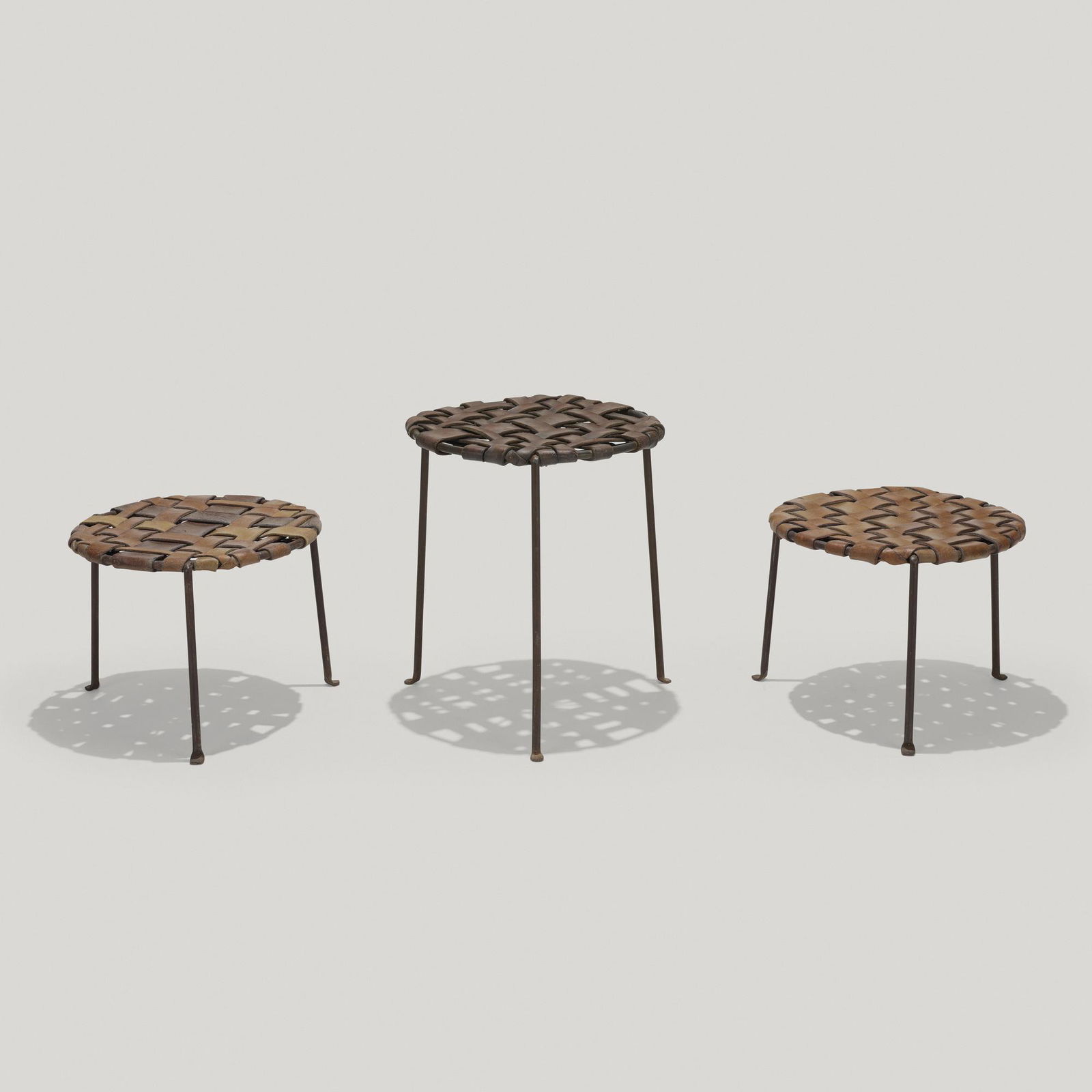 Lila Swift and Donald Monell, Leather stools (1 of 3)