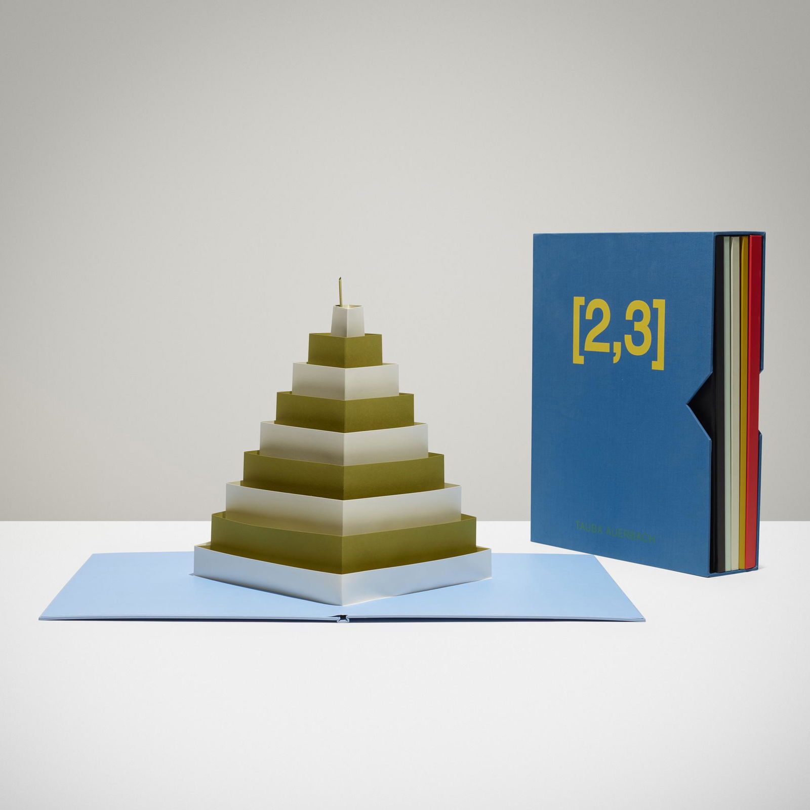 Tauba Auerbach, 2,3: Tauba Auerbach 2,3 USA, 2011die-cut paper construction16.5 w × 4.5 d × 20.5 h in (42 × 11 × 52 cm) Signed and numbered to insert 'Tauba A 138/1000'. This work is number 13