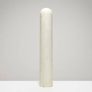 Hanna Eshel, Untitled: Hanna Eshel Untitled c. 1975marble32 h × 5.5 dia in (81 × 14 cm) Provenance: The Artist | Collection of Patrick Parrish