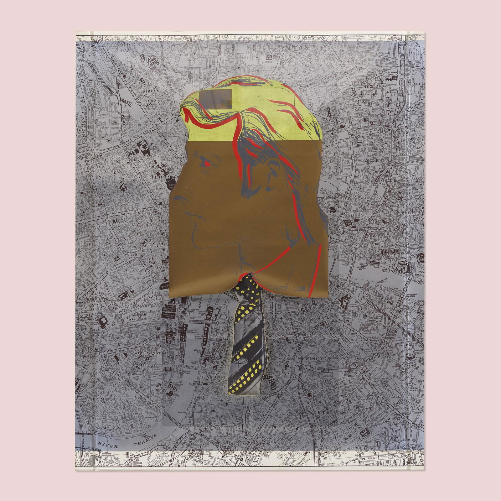 Larry Rivers, Map with Fraser (1 of 3)