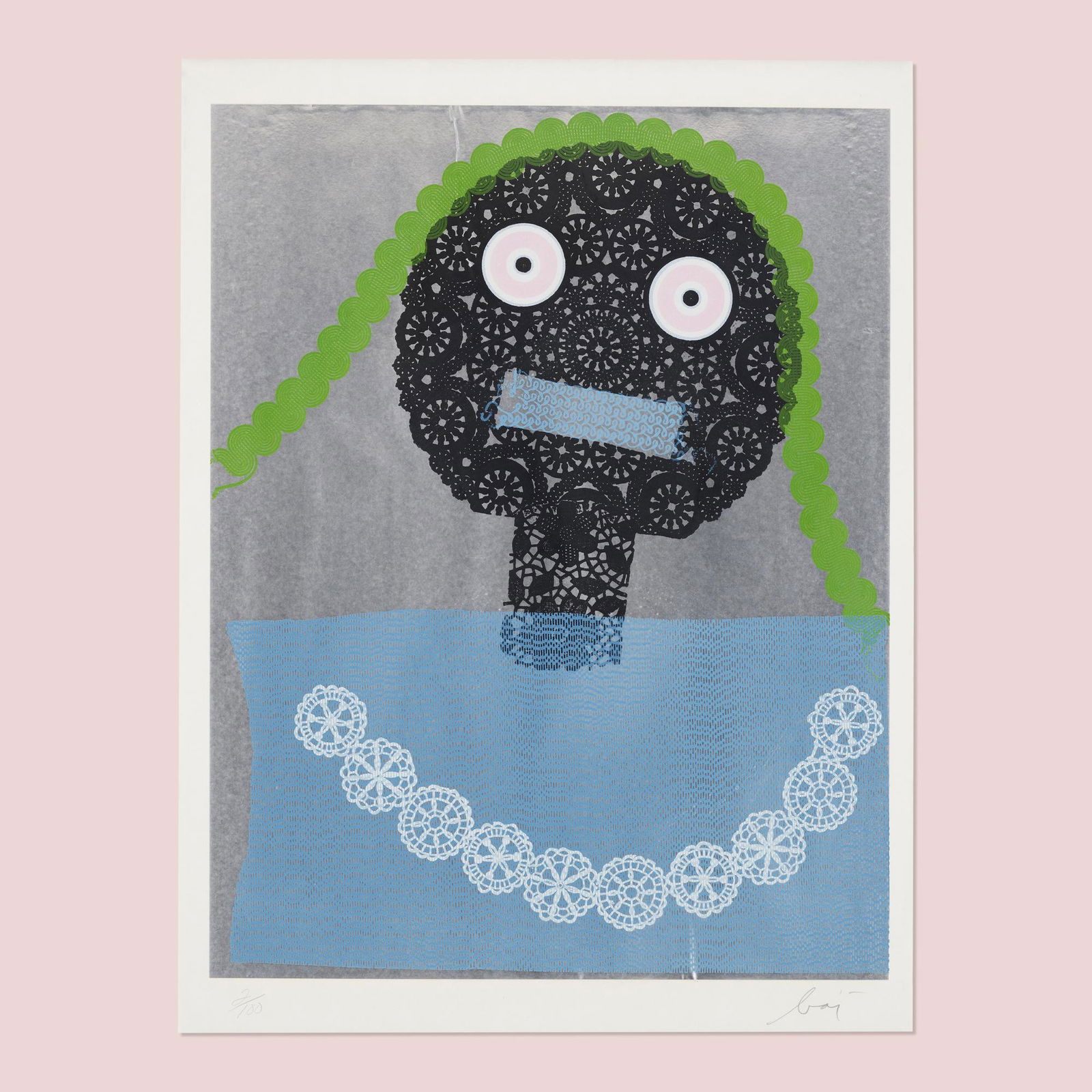 Enrico Baj, Doily Girl (1 of 3)