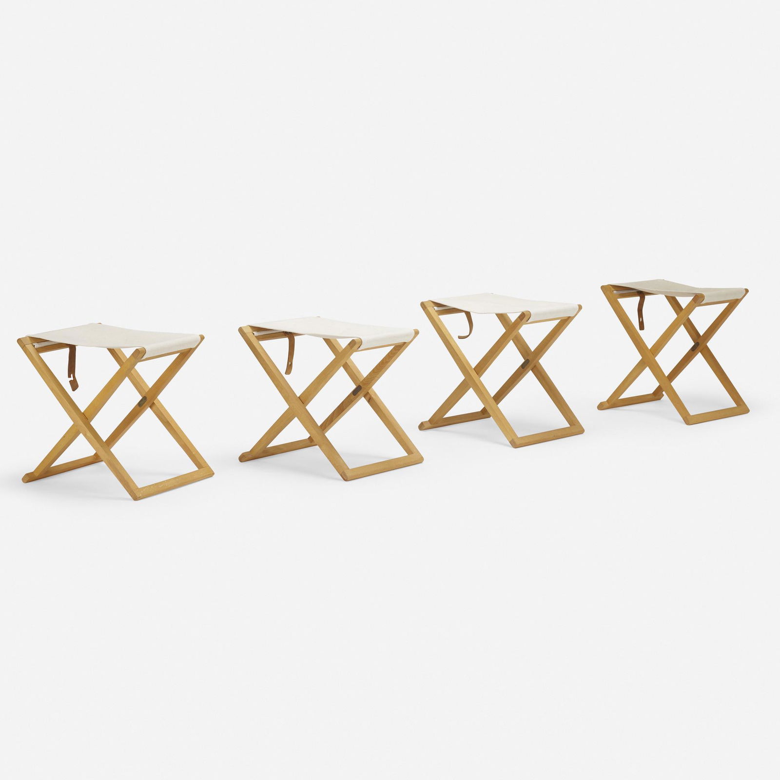 Mogens Koch, Folding stools model MK-30, set of four (1 of 4)