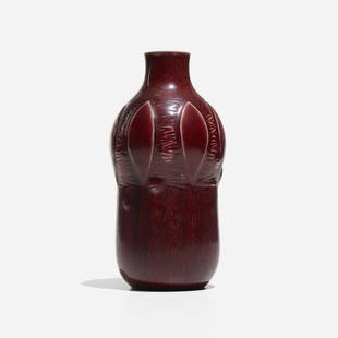 Gerd Bogelund, Vase: Gerd Bogelund Vase Royal CopenhagenDenmark, 1962glazed stoneware 8.5 h × 4 dia in (22 × 10 cm) Glazed signature with three line wave mark to underside 'gb Denmark',