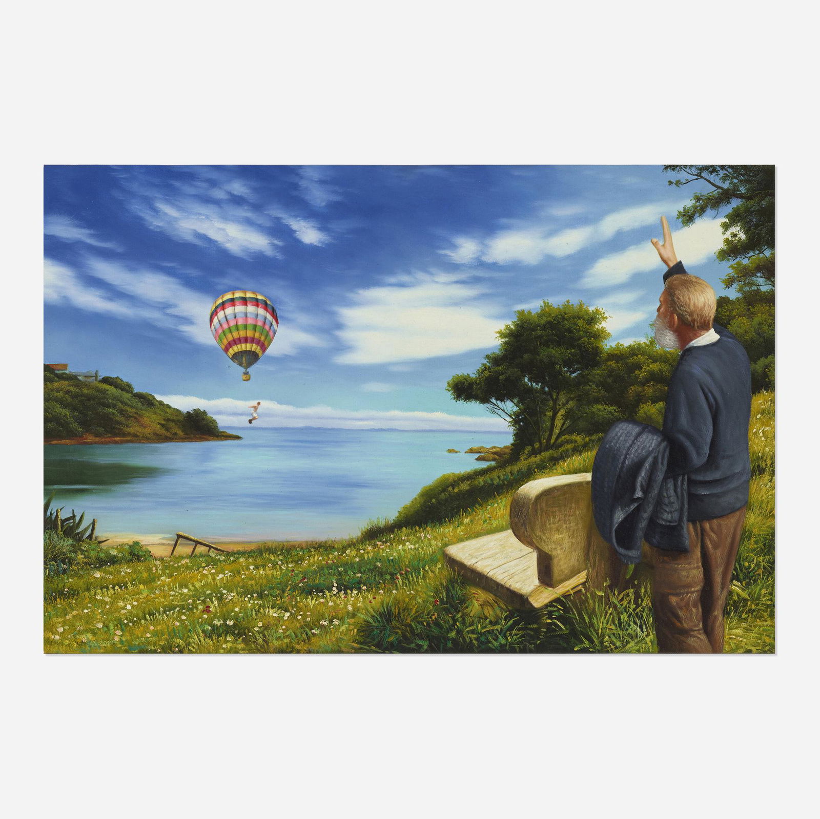 Shay Kun, Terms and Conditions: Shay Kun Terms and Conditions 2011oil on canvas 16 h × 24 w in (41 × 61 cm) Signed and dated to verso 'Shay Kun 2011'. This work will ship from Rago in Lambertv