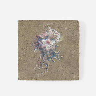 Wyatt Kahn, Untitled: Wyatt Kahn Untitled 2006screenprint in colors on concrete 13.25 h × 13.25 w × 2 d in (34 × 34 × 5 cm) Provenance: Private Collection