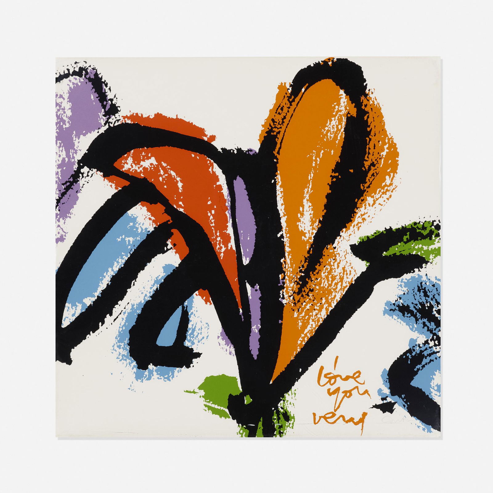 Corita Kent (Sister Mary Corita), I love you very much (1 of 3)