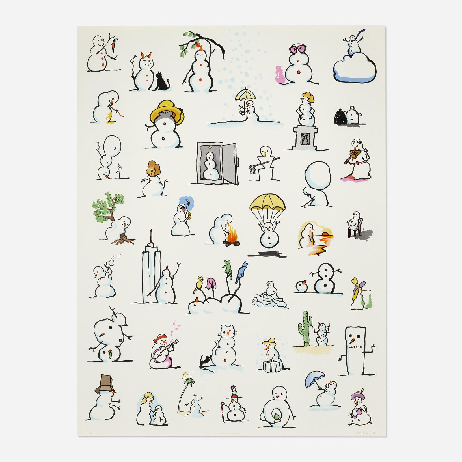 Urs Fischer, Snowman (1 of 3)