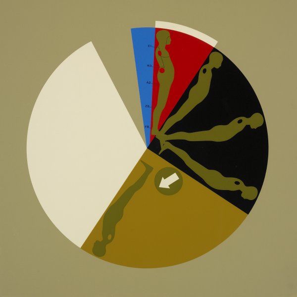 Ernest Trova Falling Man Series: Ernest Trova Falling Man Series 1967 six screenprints on canvas 24 h x 24 w inches Each work is signed, numbered and dated to lower right '38-75 Trova 67'. This series of works is number 38 from the e