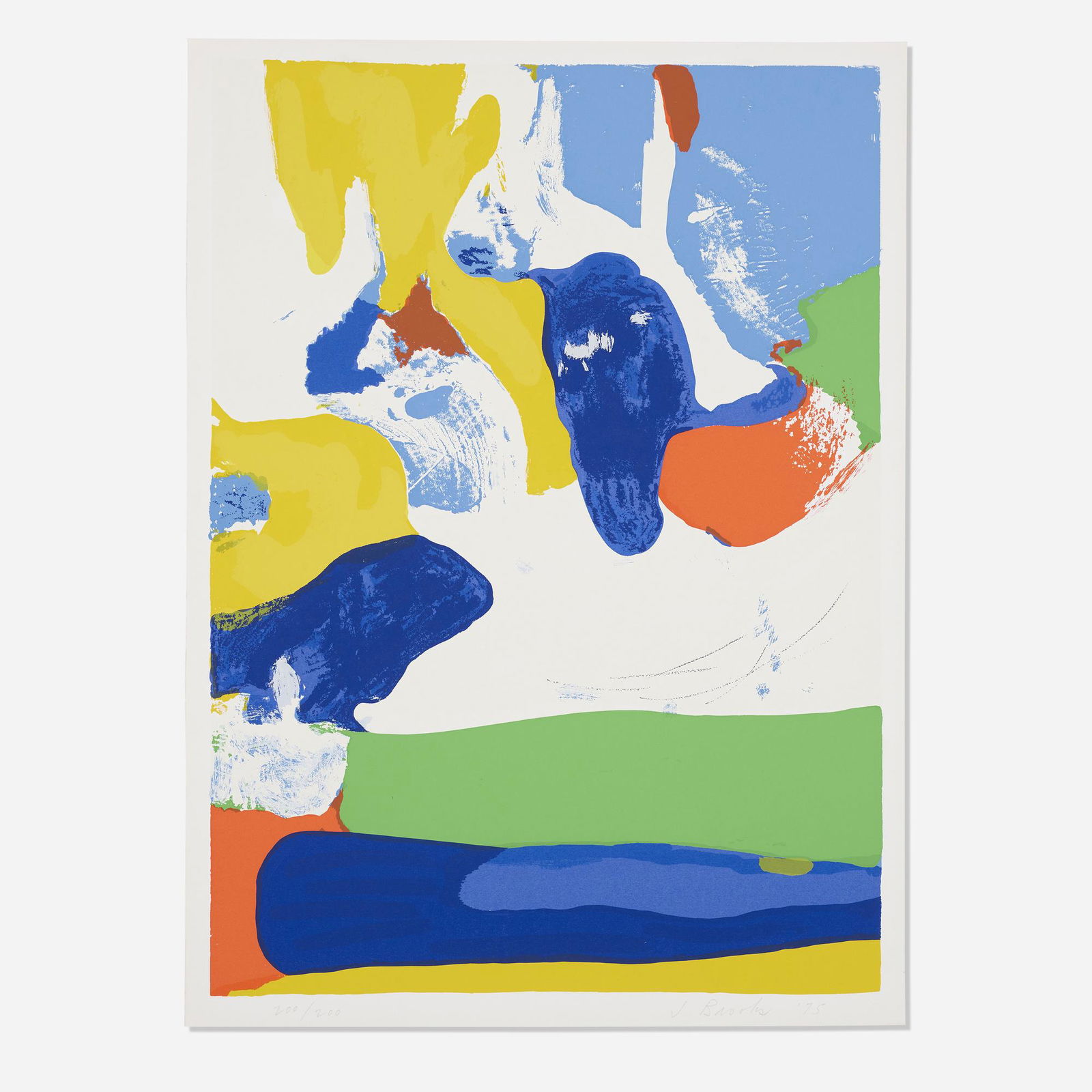 James Brooks, Concord: James Brooks Concord (from America: The Third Century Portfolio) 1975screenprint in colors sheet: 30 h × 22 w in (76 × 56 cm) image: 28.25 h × 20.5 w in (72 × 52 cm)