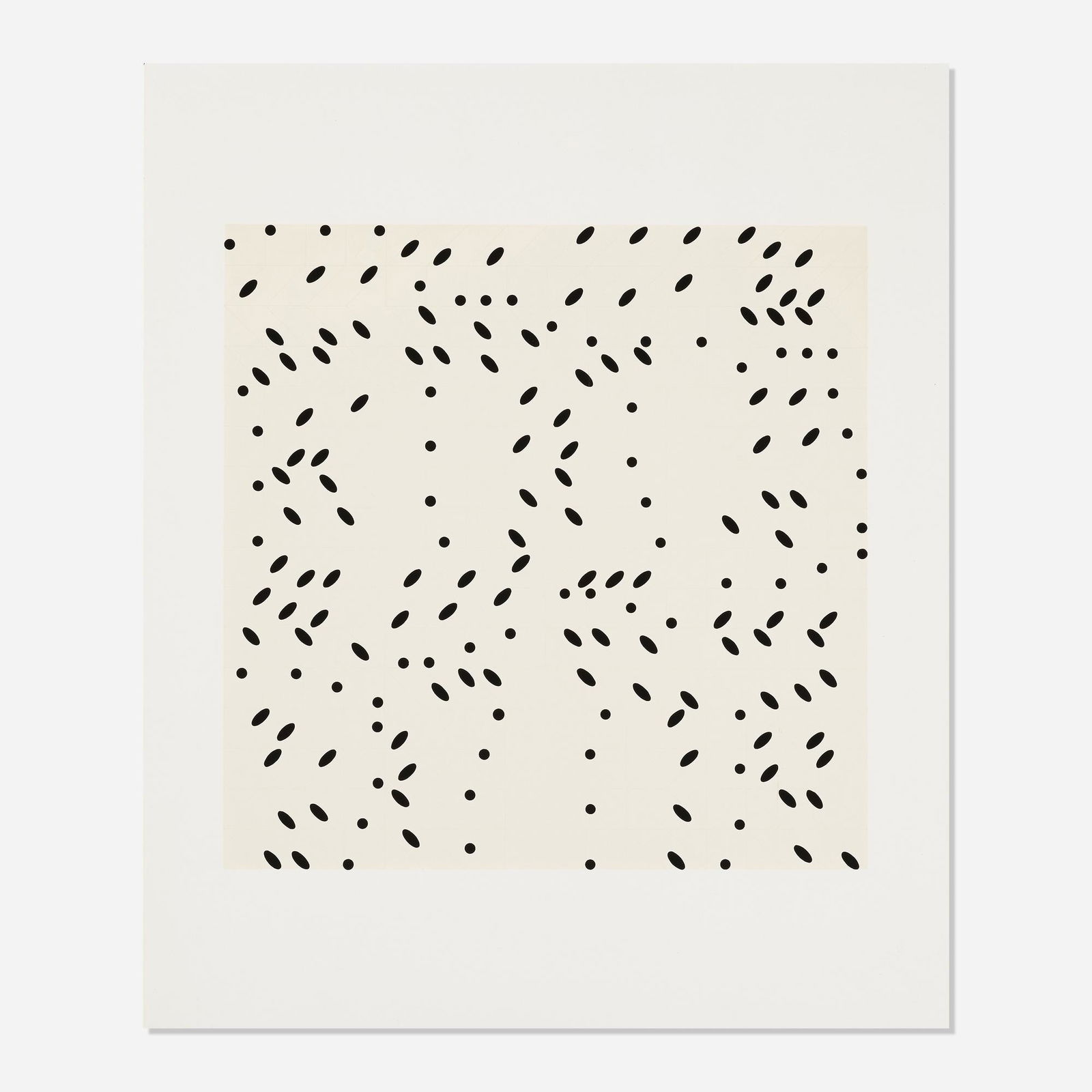 Larry Poons, Untitled: Larry Poons Untitled (from the X + X (Ten works by Ten Painters) portfolio) 1964screenprint in colors sheet: 23.875 h × 20 w in (61 × 51 cm) image: 15.875 h × 16 w in (40 ×