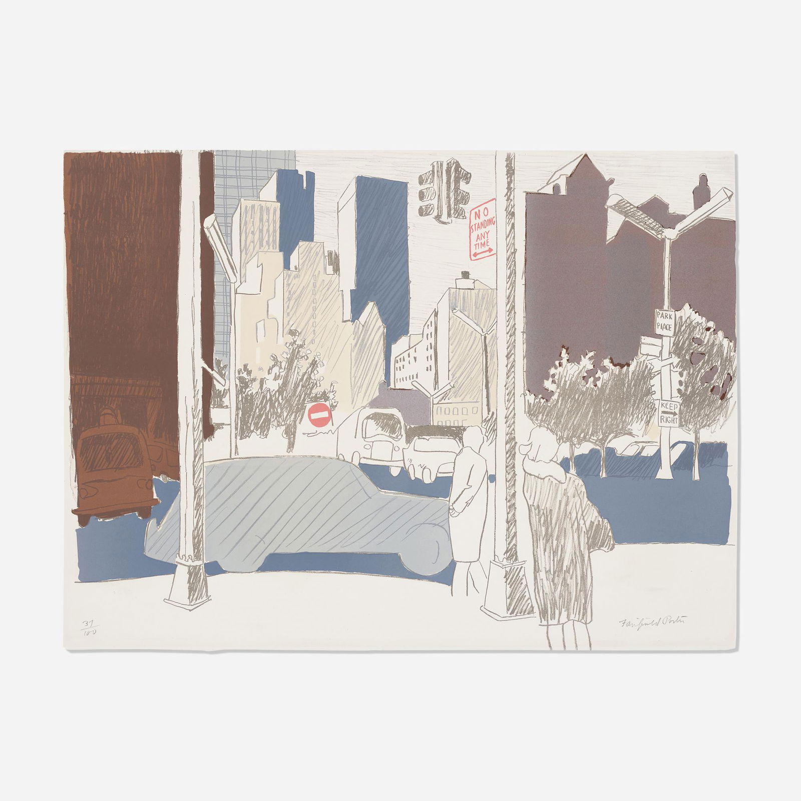 Fairfield Porter, Street Scene (1 of 2)