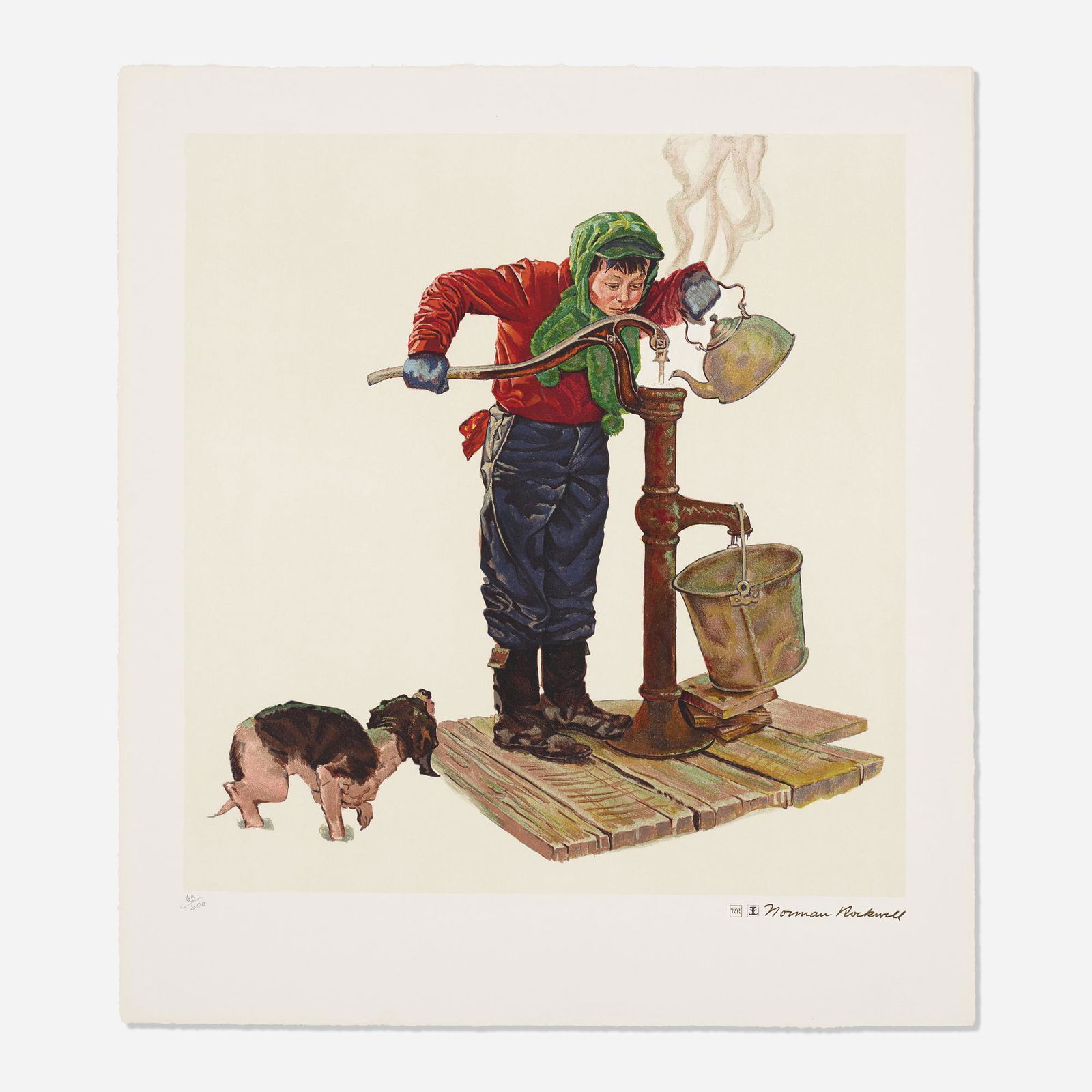 Norman Rockwell, Winter Morning (1 of 2)