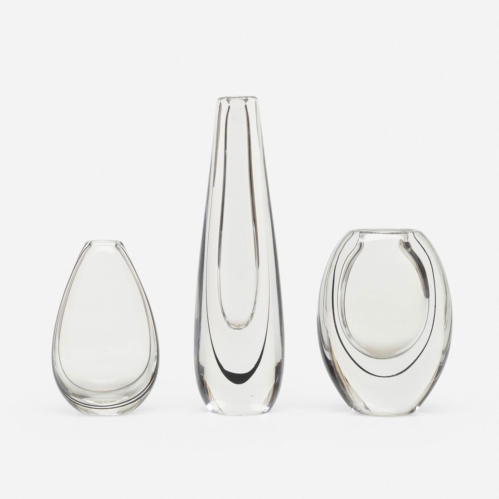 Vicke Lindstrand, Collection of three vases (1 of 6)