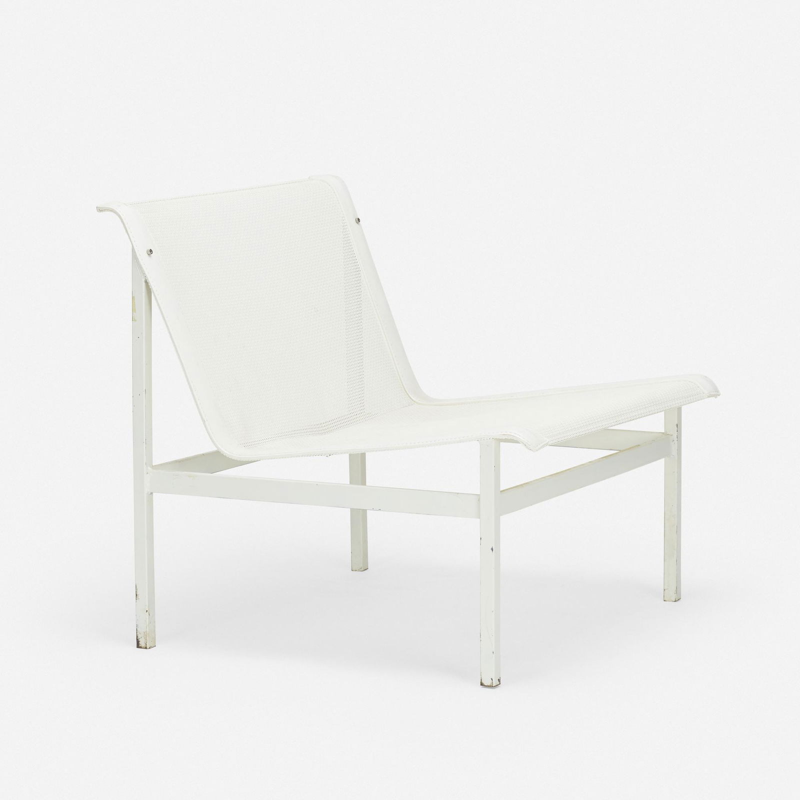 Richard Schultz, Swell lounge chair: Richard Schultz Swell lounge chair Richard Schultz Design, Inc.USA, c. 2005enameled steel, nylon, vinyl 30 h × 31 w × 32 d in (76 × 79 × 81 cm) The Swell c