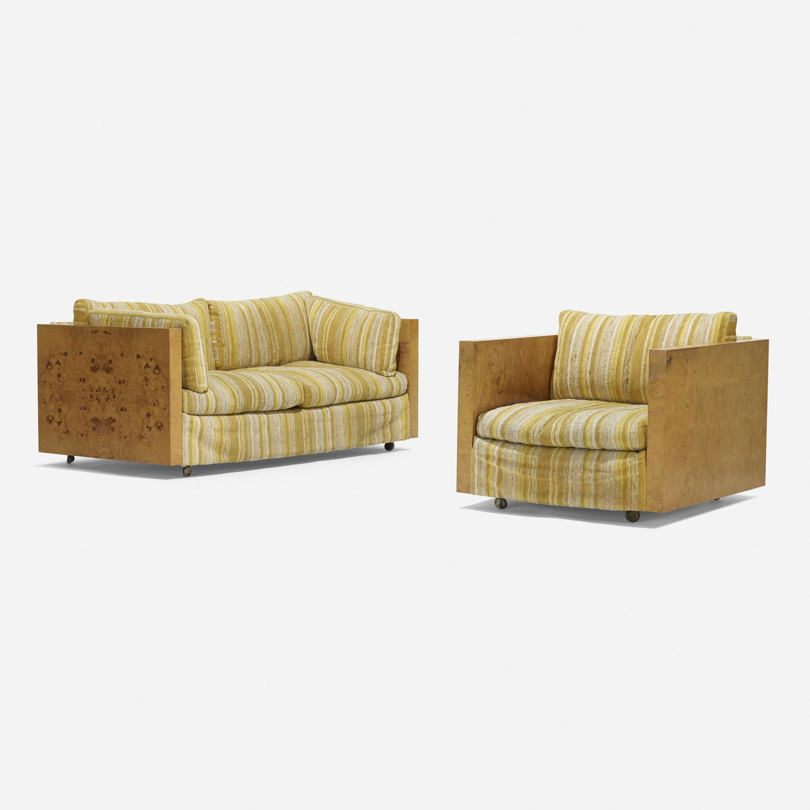 Milo Baughman, Settee and lounge chair (1 of 4)