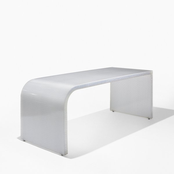 Rem Koolhaas (OMA) desk: Rem Koolhaas (OMA) desk The Netherlands, 2003 cast polymer Panelite 70 w x 30 d x 29.5 h inches Rem Koolhaas and the Office for Metropolitan Architecture (OMA) is constantly exploring new materials fo