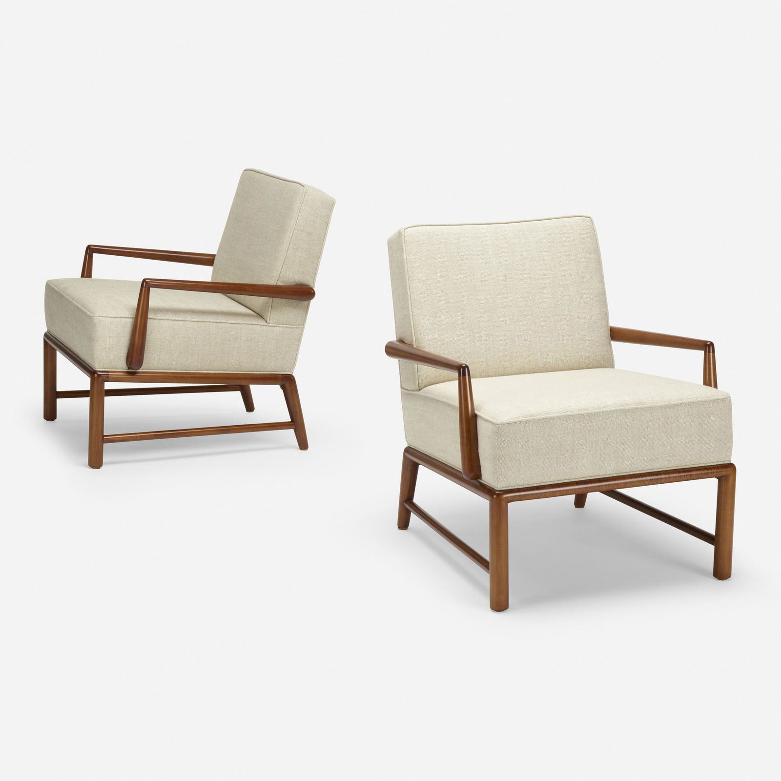T.H. Robsjohn-Gibbings, Lounge chairs, pair (1 of 3)
