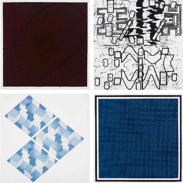 Various Artists Four x Four x Four (portfolio): Various Artists Four x Four x Four (portfolio of four works) USA, 1990 screenprints on paper 48 h x 48 w inches Portfolio includes works by Robert Mangold, Mel Bochner, Barry Le Va, Sol LeWitt. This p