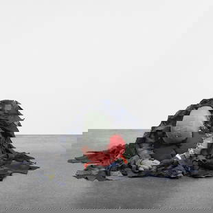Charles LeDray untitled: Charles LeDray untitled USA fabric 21 h x 68 w inches Signed to base element 'Charles LeDray'. Provenance: Tom Cugliani Gallery, New York | Collection of Robert J. Shiffler