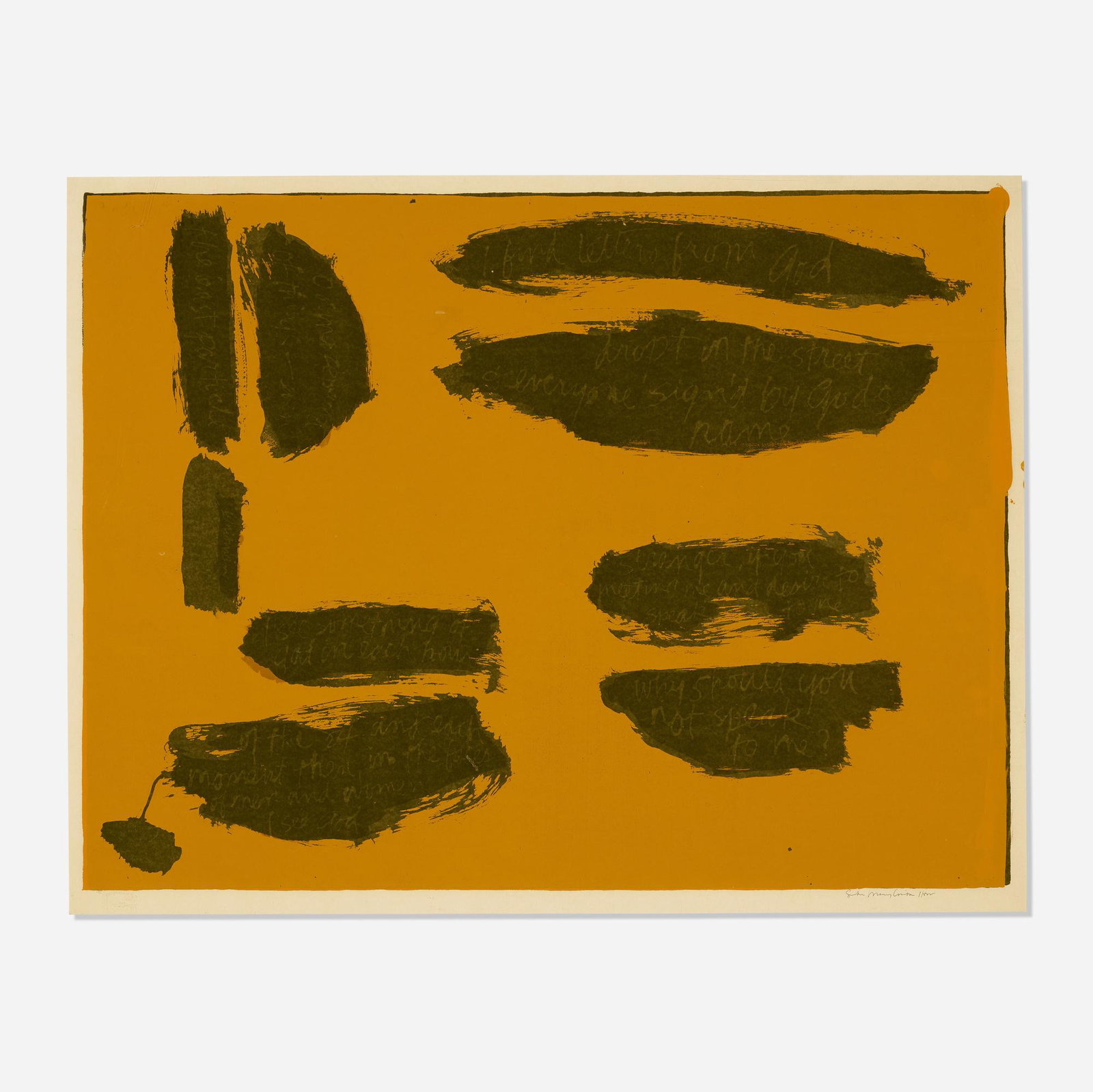 Corita Kent, i see God #2: Corita Kent (Sister Mary Corita) i see God #2 1963 screenprint in colors sight: 23.375 h × 30.125 w in (59 × 77 cm) Signed and numbered to lower right 'Sister Mary Corita'. This wor