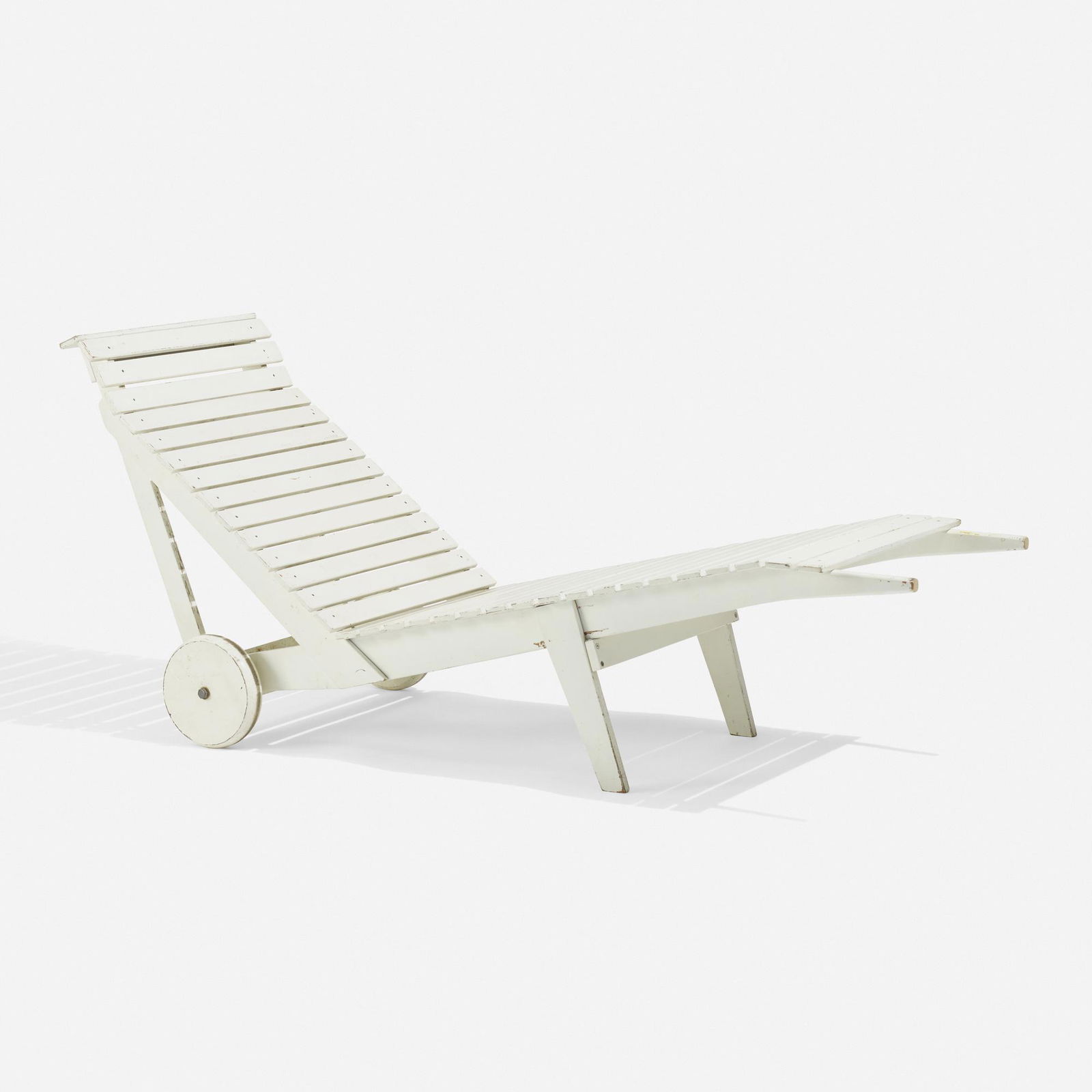 After Aino Aalto, Chaise lounge: After Aino Aalto Chaise lounge c. 1940lacquered wood 28.75 h × 23.5 w × 66 d in (73 × 60 × 168 cm) This work will ship from Wright in Chicago, Illinois.