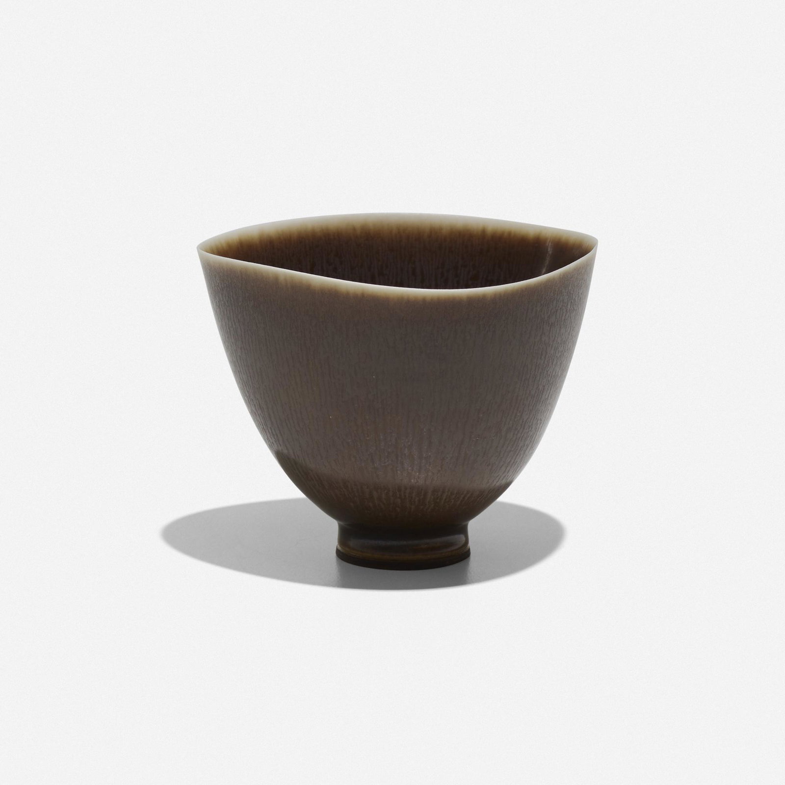 Berndt Friberg, Bowl: Berndt Friberg Bowl Gustavsberg Sweden, 1958 glazed stoneware 2.75 h × 3.75 dia in (7 × 10 cm) Incised signature with studio mark to underside 'Friberg O'.