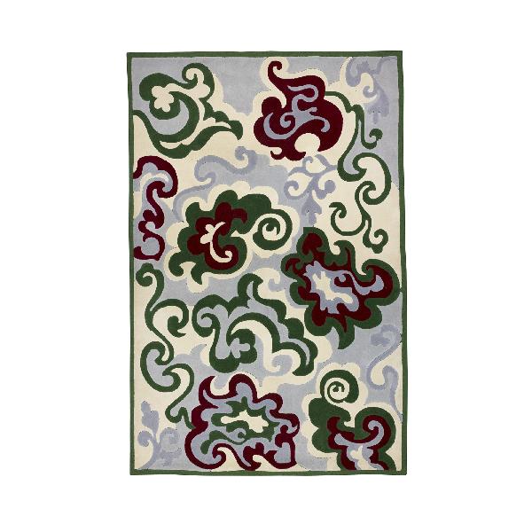 Edward Fields carpet: Edward Fields carpet Edward Fields, Inc. USA, c. 1985 hand-woven wool 108 w x 164 l inches Signed with printed manufacturer's label to underside: [Edward Fields, Inc. 18991 Copyright].