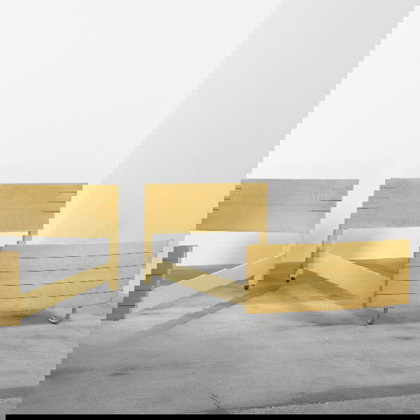 Gilbert Rohde pair of beds: Gilbert Rohde pair of beds Herman Miller USA, 1933 birch, lacquered wood, chrome-plated steel, upholstery 40.75 w x 81.5 d x 32 h inches Literature: Gilbert Rohde: Modern Design for Modern Living, Ros