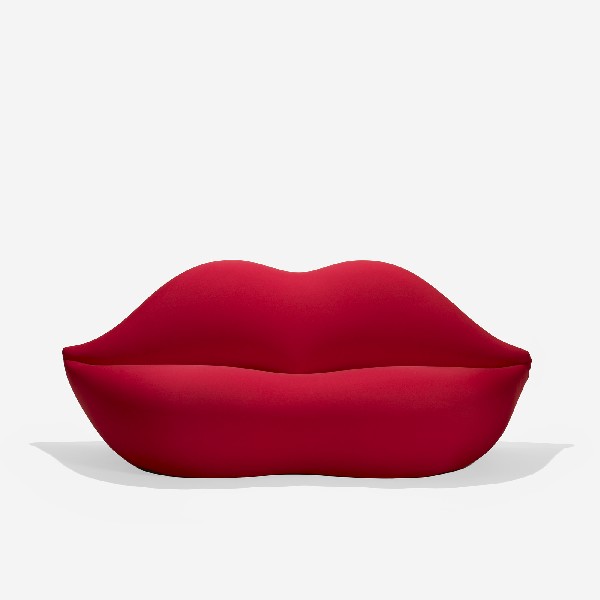 Studio 65 Marilyn sofa: Studio 65 Marilyn sofa Gufram Italy, 1986 upholstery over foam 83 w x 32 d x 36 h inches Charles Stendig once said "If a piece sold well, you can be sure it was boring." Not afraid to take chances, St