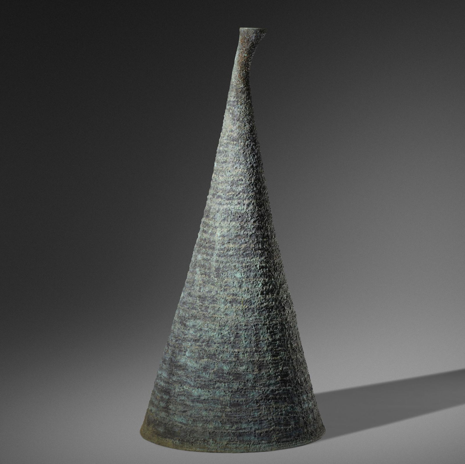 Harry Bertoia, Untitled (Welded Form): Harry Bertoia Untitled (Welded Form) c. 1965welded copper with applied patina 61 h × 28 dia in (155 × 71 cm) This sculpture was prominently situated at the Bertoia studio outside o