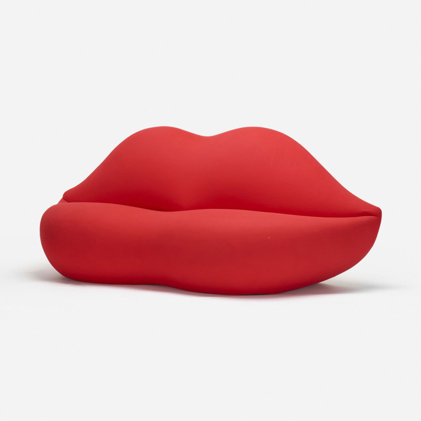 Studio 65, Bocca sofa: Studio 65 Bocca sofa GuframItaly, 1971 / 1986stretch jersey fabric over polyurethane foam 33 h × 83 w × 32 d in (84 × 211 × 81 cm) This sofa is commonly referred