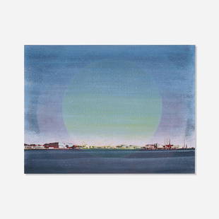 Mark Innerst, General Dynamics: Mark Innerst General Dynamics 1987acrylic and gouache on paper sight: 6 h × 8 w in (15 × 20 cm) Provenance: Curt Marcus Gallery, New York | Collection of Mark McDo