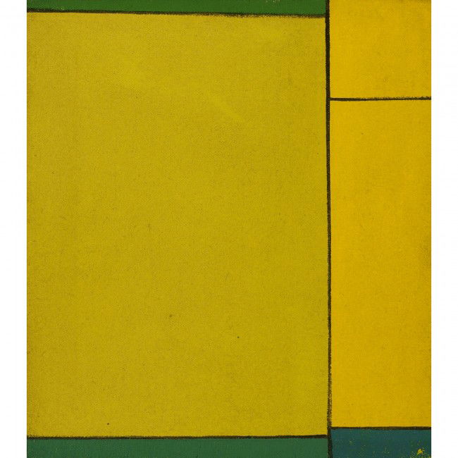 Ludwig Sander untitled: Ludwig Sander untitled 1968 oil on canvas 9 h x 8 w inches Signed and dated to verso 'LSE 9 Sander '68'.